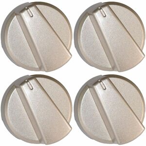 UFIXT Belling Compatible Silver Oven Cooker Hob Control Knob Pack of 4