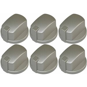 UFIXT Indesit Compatible Oven Cooker Hob Control Knob Inox Pack of 6