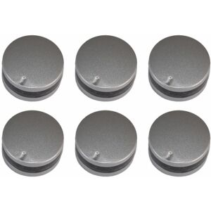 UFIXT Lamona Compatible 12 O&39Clock Type Silver Replacement Oven Cooker Hob Control Knob Pack of 6