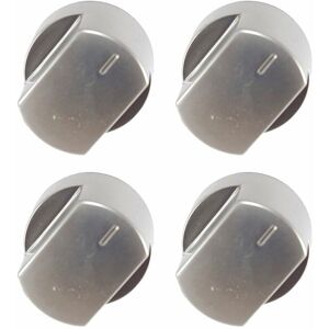 UFIXT Silver Replacement Compatible Cooker Oven Control Knob For Belling Stoves New World Pack of 4