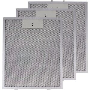 Metal Grease Filter compatible with Rangemaster Cooker Hood Extractor Vent Fan 320 x 260mm 3 x Filters - Spares2go