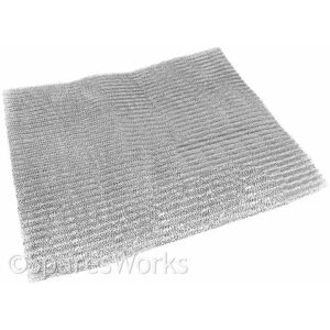 Universal Aluminium Cut To Size Mesh Filter for all Makes of Cooker Hood / Extractor Fan Vent (57 x 47 cm, Cut to Size) - Spares2go