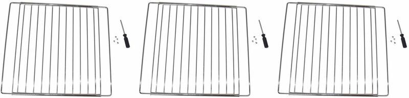 Ufixt - 3 x Universal Extendable Oven Cooker Grill Shelf Grid Rack