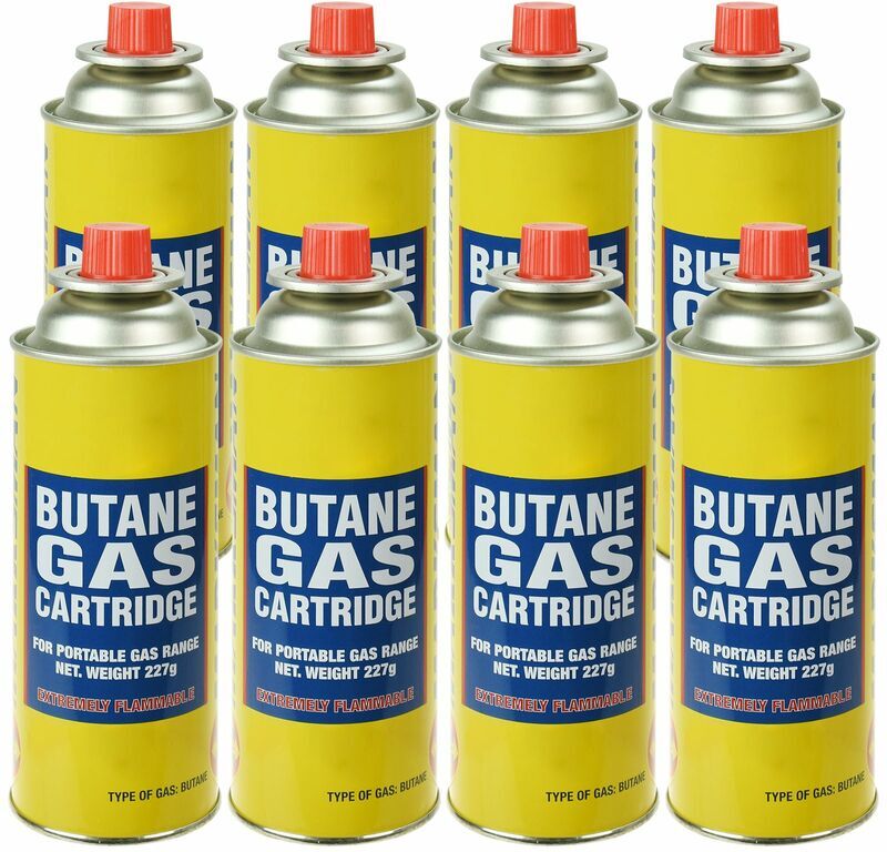 Asab - 8 x Butane Gas Can Canisters Bottles Camping For Stove Cooker Heater Cooking - 8pk Gas Cans