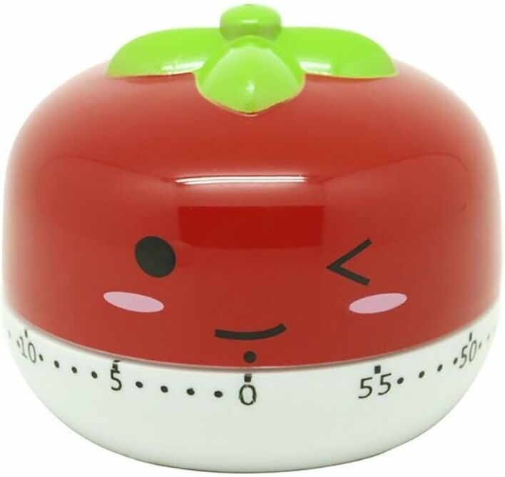 Denuotop - Cute Fruits Vegetables Cartoon Animals Kitchen Cooking Timer 55 Minutes Cook Clock Red