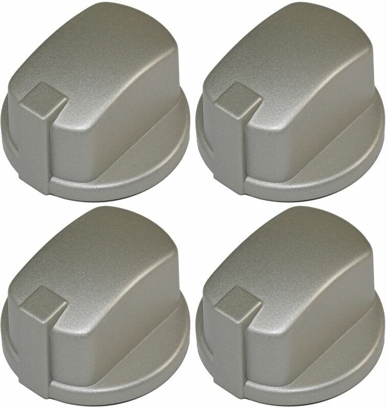 UFIXT Indesit Compatible Oven Cooker Hob Control Knob Inox Pack of 4