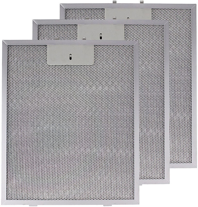 Spares2go - Metal Grease Filter compatible with Rangemaster Cooker Hood Extractor Vent Fan 320 x 260mm 3 x Filters