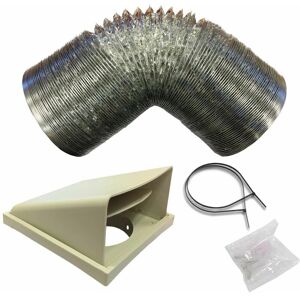 S.I.A Sia D1 Universal Kitchen Cooker Hood Extractor Fan Ducting Vent Kit 125mm x 1m