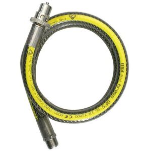 SPARES2GO Oven Cooker Gas Hose Supply Pipe Bayonet Straight Connector 3ft x 1/2 universal