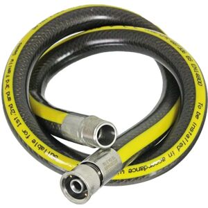 SPARES2GO Universal Oven Cooker Gas Supply Pipe Hose Bayonet lpg 3ft x 1/2