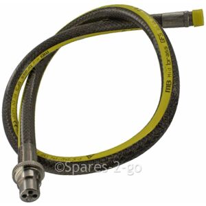 SPARES2GO Universal Oven Cooker Gas Supply Pipe Hose Bayonet Straight End 4ft x 1/2