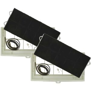 2x Activated Carbon Filter compatible with Siemens LU250200, LU2502, LU25005401, LU25005400, LU250054 Extractor Hood - 49.5 x 29.5 x 6.2 cm - Vhbw