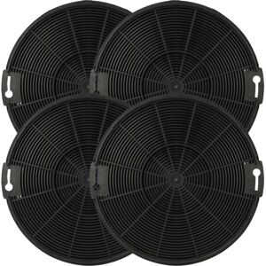 4x Activated Carbon Filter compatible with Elektro Helios SF6131X Extractor Hood - 15 cm - Vhbw