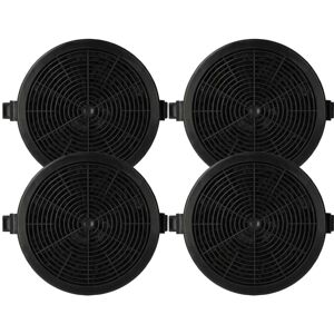 4x Activated Carbon Filter compatible with Klarstein Sofia series Extractor Hood - 11.2 cm - Vhbw