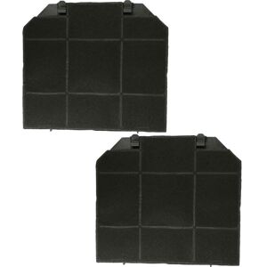 2x Activated Carbon Filter compatible with AEG/Electrolux 942492459, 942492456, 942492458, 942492447 Extractor Hood - 26.5 x 23.5 x 1.5 cm - Vhbw