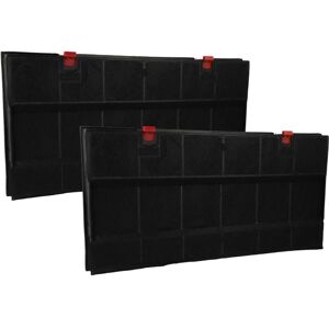 2x Activated Carbon Filter compatible with aeg X76263MD2, X79263MD1 Extractor Hood - 43 x 21,7 x 3,3 cm - Vhbw