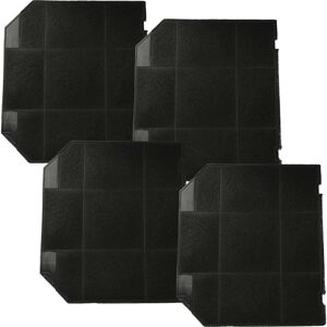 4x Activated Carbon Filter compatible with Electrolux 949610962, 949610945, 949610961, 949610944 Extractor Hood - 26.5 x 23.7 x 1.6 cm - Vhbw