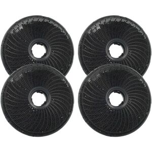 4x Activated Carbon Filter compatible with Electrolux EFC226V, EFC316X, EFC226R, EFC6610X, EFC934X, EFC634W, EFC634X, EFC9610X Extractor Hood - Vhbw