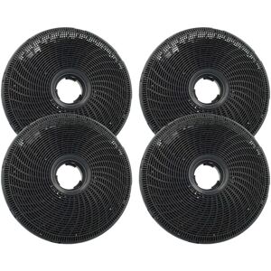 4x Activated Carbon Filter compatible with Electrolux LFV719TK, LFV619W, LFV619Y, LFV619K, LFV619R, LFV616Y Extractor Hood - Vhbw