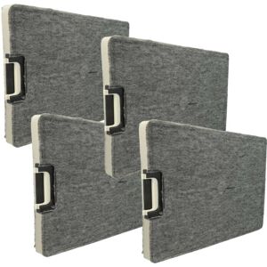 vhbw 4x Activated Carbon Filter Replacement for Miele 5797941, DKF10 for Extractor Hood - 30 x 20.8 x 2 cm