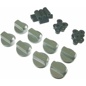 Ufixt - 8 x Creda Universal Cooker/Oven/Grill Control Knob And Adaptors Silver Ufixt - 8 x Creda Universal Cooker/Oven/Grill Control Knob And Adaptors Silver