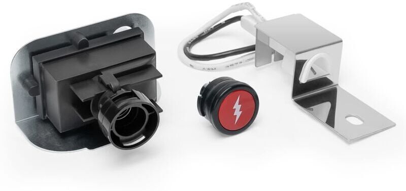 SJQKA Electronic Replacement Ignition Kit for Weber Q120 Q220 Gas Grill, Replaces Part Numbers for Weber 80475, Black