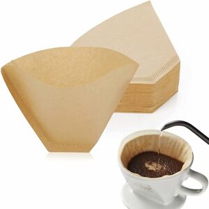 HÉLOISE Paper Coffee Filter,Size 4 Coffee Filter Paper Cones Filter Bags for Hand Filter, Coffee Machine Kaffeefilter