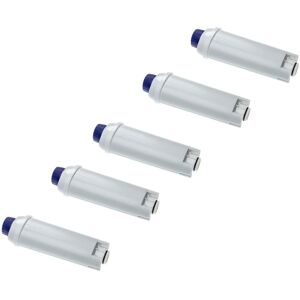 5x Water Filter compatible with DeLonghi esam 04110.B, esam 04110.S Coffee Machine, Espresso Machine - White - Vhbw