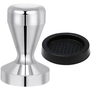 Linghhang - 51mm Coffee Tamper 430 Stainless Steel Coffee Press Espresso Coffee Tamper Kitchen Accessories with Silicone Pad Linghhang - 51mm Coffee Tamper 430 Stainless Steel Coffee Press Espresso Coffee Tamper Kitchen Accessories with Silicone Pad
