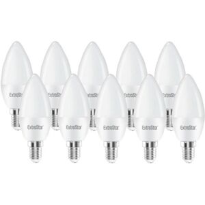 Extrastar - 4W led Candle Bulb E14,6500K, Daylight (Pack of 10)