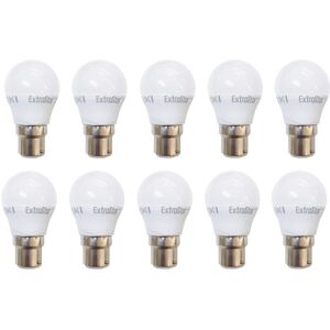 EXTRASTAR 4W led G45 Golf Ball Bulb B22 Daylight 6500K (Pack of 10)