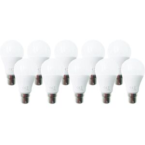 EXTRASTAR 7W led A60 Ball Bulb B22 Daylight 6500K (Pack of 10)