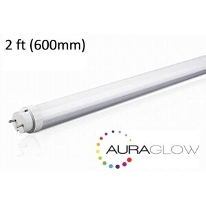 Auraglow - Energy Saving 9w 2ft 600mm Cool White, 6500k, 900lm, T8 Fluorescent led Tube Light, 18w eqv