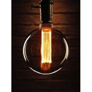 Auraglow - Mysa led Light Bulb – Vintage Retro Rustic Edison Style Decorative Energy Efficient Filament E27 Screw G125 Globe Shape