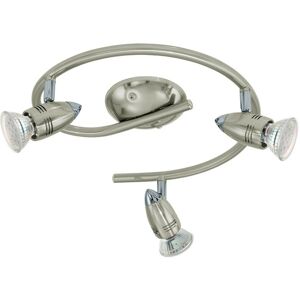 Eglo - Magnum-Led - 3 Light Spotlight with Chrome and Satin Nickel Finish, GU10