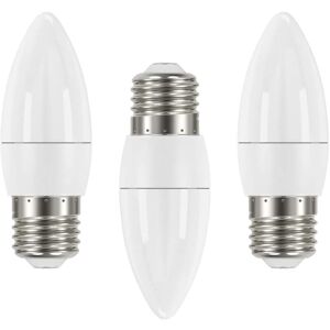 Litecraft - Light Bulb 4.9 Watt E27 Edison Screw Candle Cool White led - 3 Pack