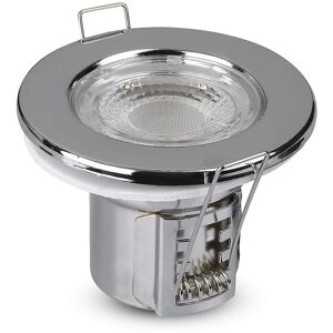 V-tac - VT218180 5W Dimmable Spotlight Fire rated Fitting Samsung Chip 6400K - Chrome Body (VT-885)