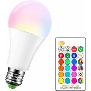 Groofoo - 10W rgbw led Bulb E27 Color Changing Atmosphere Lighting led lamp Party Bar ktv Lights Decorative fashion Strobe Fade flash RGB+warm white