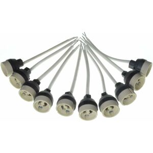 TINOR 10x GU10 Bulb Sockets lamp connector for Recessed Lighting lamp base and Spotlights led Bulb