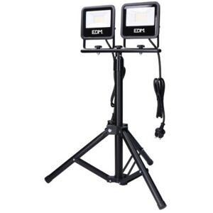 2 Led EDM Projectors on Tripod 6400k - 2x30W - 2x2370 Lumens - Black