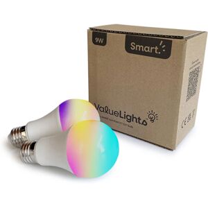 Valuelights - 2 Pack Smart led Light Bulbs App Voice Control rgb Cool Warm Lights es E27