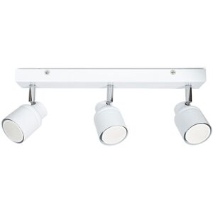 Valuelights - 3 Way Adjustable Spotlight Bar Ceiling Light Fitting Bathroom Lights - Gloss White + led Cool White Bulbs