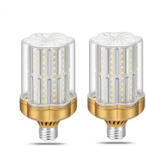 AOUGO 30W E27 LED Light Bulb, Cool White 6000K (Equivalent to 250W Incandescent Bulb) 3500LM Non Dimmable, Flicker Free Pack of 2