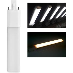 AOUGO 6W 2 Pin Compact Tube Fluorescent Lamp, Horizontal Tube Base G23 Fluorescent Lamp, 6000K(White G23)