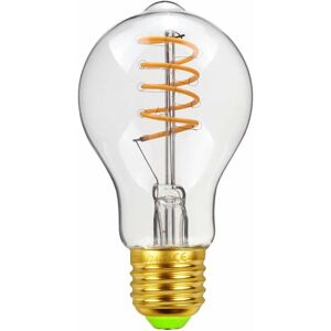 Groofoo - A60 Vintage Style led Light Bulb 4W 220/240V E27 Transparent Spiral Filament led Light Bulb