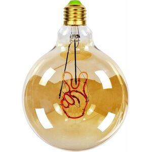 Groofoo - Big Globe G125 4W 220/240V Vintage led Light Bulbs for Alphabet Decoration, Super Warm Yellow