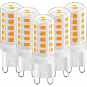 Tinor - G9 led Bulb 3W Warm White 2700K, G9 led Light Bulbs 420LM, Equivalent to 28W 40W Halogen Bulb, G9 led Corn Light Bulbs for Desk Lamp,