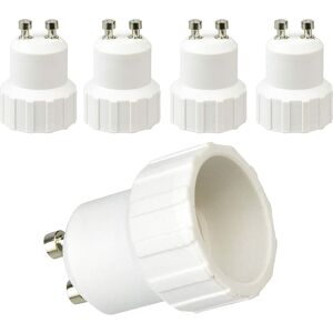 Aougo - GU10 to E14 Adapter, GU10 to E14 Light Bulb Base Converter Lamp Socket Adapter Holder, Maximum Power 200W, 0250V, Pack of 5.