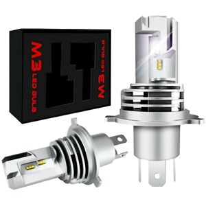 Woosien - H4 Hb2 9003 Car Led Integrated Headlight Bulb Mini High And Low Beam Zes 6000k Wireless Direct Plug