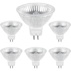 AOUGO Halogen Bulb GU5.3 35W 12V, 400lm Warm White 2700K Dimmable, Halogen Spotlight Bulb MR16, pack of 6